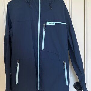 Men's Burton Peasy Ski / Snowboard Jacket Dress Blue